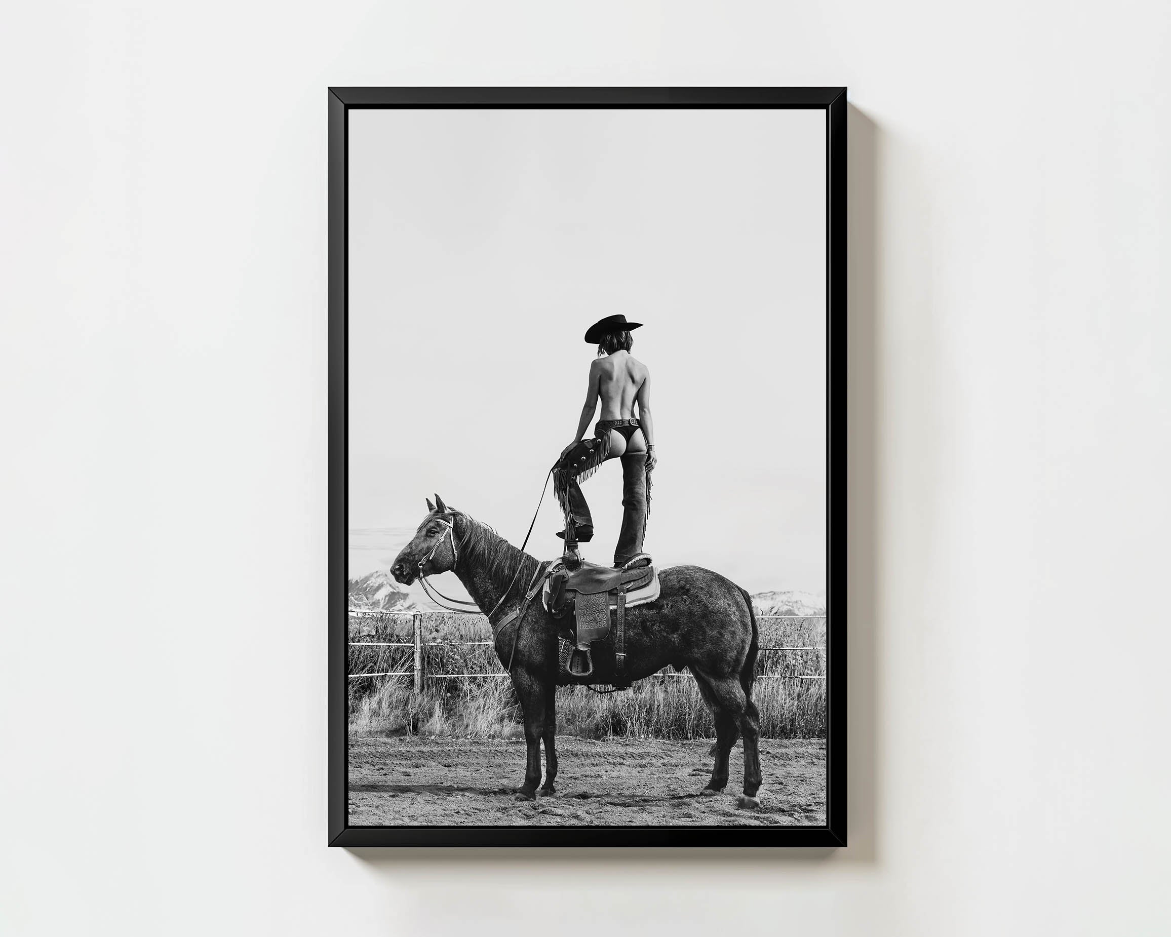Mountain lodge decor, Cowboy wall art, Statement Art, Wall art for corporate office, Artful interiors, Art for hospitality industry